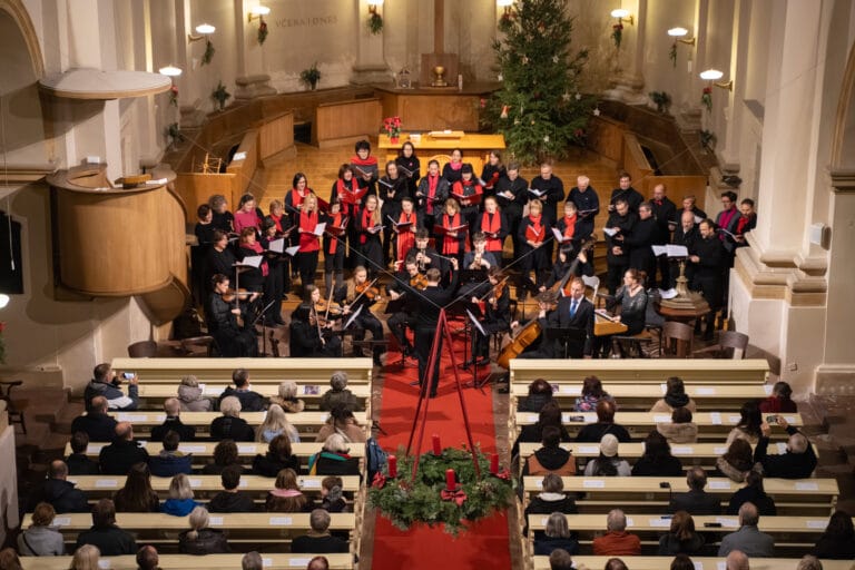 Záběr z adventního koncertu